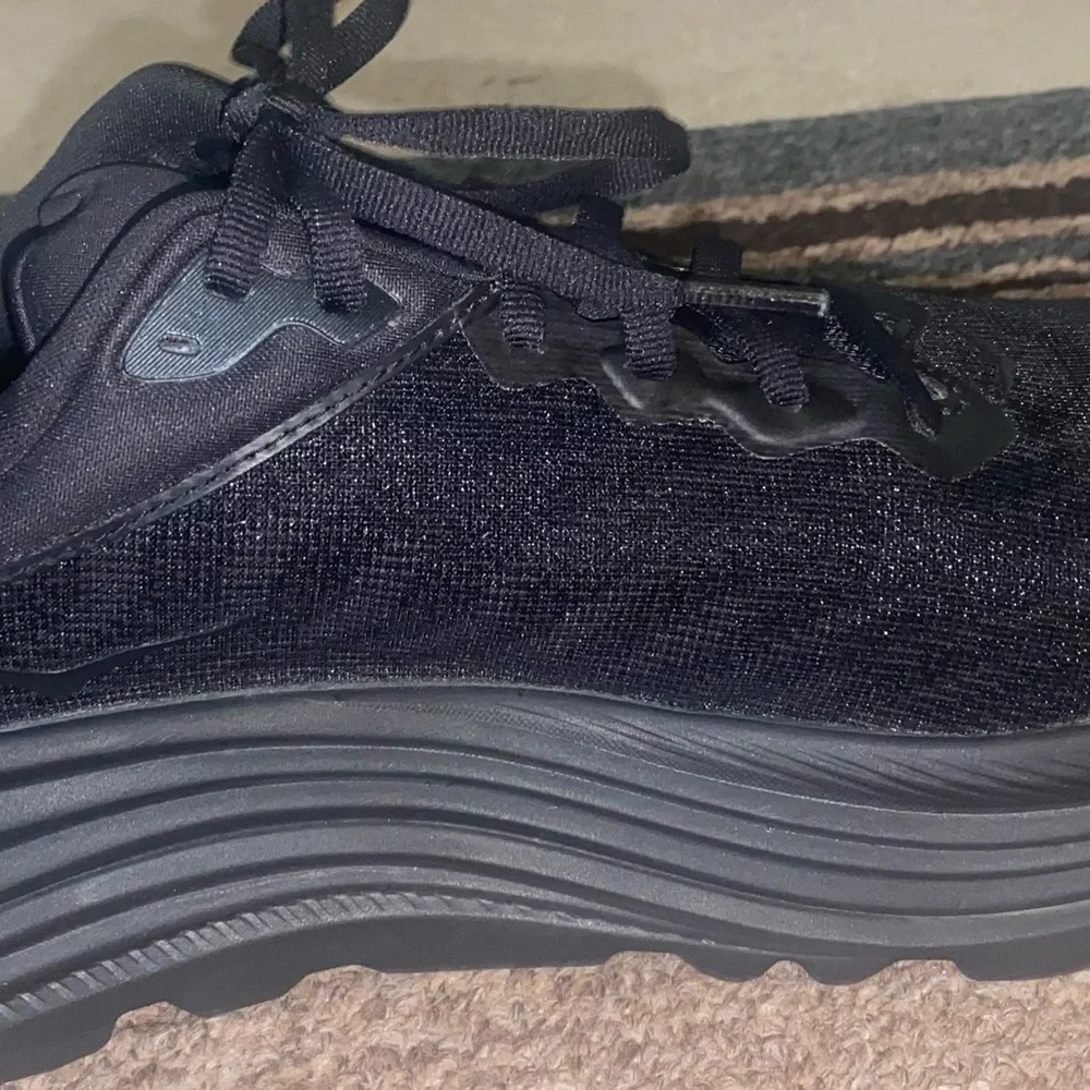 Hoka Black Athletic Shoes with Chunky Sole and Padded Collar - Picture 3 of 14